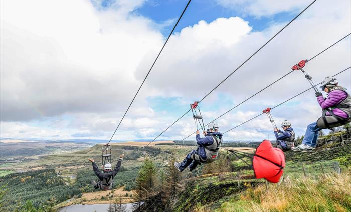 The fastest seated zip line in the world
